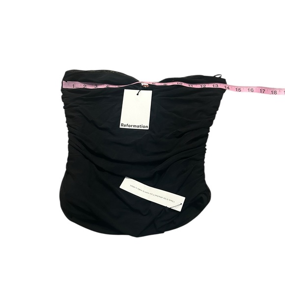 REFORMATION Myra ruched knit top nwt - Picture 4 of 6